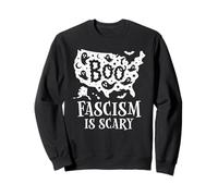 Anti Fascism Sign,No Kings in America Scary Halloween Ghost Sweatshirt