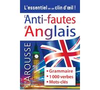 Collectif – Anti-Fautes Anglais – Grammaire, mots outils, 1000 phrasal verbs – Broché