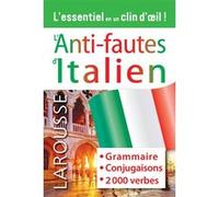 Collectif – Anti-Fautes Italien – Grammaire, tableaux de conjugaisons, 4000 verbes – Broché