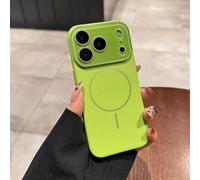 Anti-Fingerprint Magnetic Phone Case for 12-17 Series, Solid Color Matte Magnetic Case for iPhone 17 Pro Max, Anti-Scratch Shockproof Protective (Green,15)