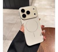 Anti-Fingerprint Magnetic Phone Case for 12-17 Series, Solid Color Matte Magnetic Case for iPhone 17 Pro Max, Anti-Scratch Shockproof Protective (White,13 ProMax)