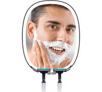 Anti-Fog Shower Mirror, 3 Adjustable Light Colours Fogless Shower Mirror With Razor Blade Holder