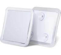 Anti Fog Shower Mirror With Suction Cup, Unbreakable Wall Mirror For Bathroom And Shaving, 13.5cm X 13.5cm (Clear)