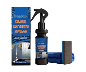 Anti Fog Spray, Long Lasting Windshield Cleaner Solution, 120ml Quick Defog Formula with Effect, Hydrophobic Glass, Car Window Care Liquid, Safety Product for Vehicle and Travel Use