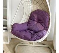 Anti-fouling Coussin épais for Fauteuil Suspendu, Style Nordique, en Polyester, polypropylène et Coton, for hamac ou Dossier de Chaise Simple.(Purple)