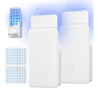 Anti Gnats, 2 Packs Of Anti Mosquito Sockets, 10 Refills For Trapping Gnats, Indoor Night Lamp For Mosquitoes, Moths