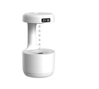 Anti Gravity Water Drop Humidifier, Rain Humidifier, Backflow Aroma Diffuser, Large Capacity, Cool Mist Air Humidifiers with Night Light for Home Bedroom Office (White)