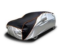 Anti-Grêle Voiture Imperméable Extérieur pour VW Golf VI Cabrio 2011-2016,Housse de Voiture Imperméable, Bache Anti Grele Voiture, Housse De Protection Imperméable, Respirante,Schwarz-Silber