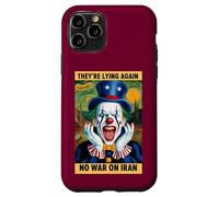 Anti-Guerre Iran Protest Clown Fake News Satire Coque pour iPhone 11 Pro