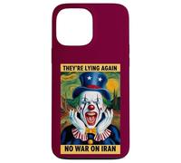 Anti-Guerre Iran Protest Clown Fake News Satire Coque pour iPhone 13 Pro Max