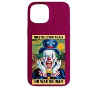 Anti-Guerre Iran Protest Clown Fake News Satire Coque pour iPhone 15