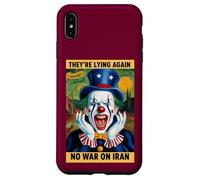 Anti-Guerre Iran Protest Clown Fake News Satire Coque pour iPhone XS Max