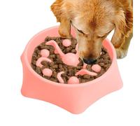 Anti-Gulping Dog Bowl, Non-Slip Maze Puzzle Pet Feeding Dish, Interactive Bloat Stop Dog Bowl, Fun Slow Eating Bowl for All Breeds, Promotes Healthy Digestion for Dogs and Cats with 8.86x1.97 inches
