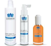 Anti-Hair Loss Treatment With Natural Active Ingredients-Stimulates Hair Growth-Anti-Loss Shampoo 200ml-Lotion 100ml-Serum 50ml-Sulfate Free Without Parabens-Made In France