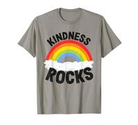 Anti-harcèlement Hippie Retro Teacher Rainbow Kindness Rocks T-Shirt