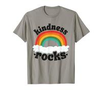 Anti-harcèlement Hippie Retro Teacher Rainbow Kindness Rocks T-Shirt