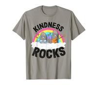 Anti-harcèlement Rainbow Hippie Music Teacher Kindness Rocks T-Shirt