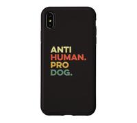 Anti Human Pro Dog Doggie Hound Puppy Funny Dogs Lover Pooch Coque pour iPhone XS Max