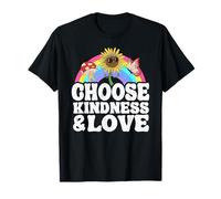 Anti-Intimidation Rainbow Peace Hippie Choisissez la gentillesse et l'amour T-Shirt
