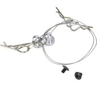 Anti Lost Body Shell Wire Clip - Broche avec support de vis pour Traxxas 1/10 RC -Auto (Argent)