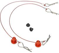 Anti Lost Body Shell Wire Clip - Broche avec support de vis pour Traxxas 1/10 RC -Auto (rouge)