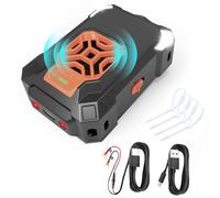 Anti Martre à Ultrasons Fouine Rongeur pour Voiture avec Lumière Clignotante, Accessoire Automobile pour Compartiment Moteur, Connexion à une Batterie de Voiture 12V ou à USB-C 5V(Pile non incluse)