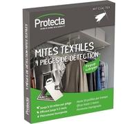 Protecta Piège Anti-Mites Textiles x4 - Phéromones Incluses - sans Insecticide & Inodore - Protection Placards & Penderies Jusqu’à 3 Mois