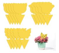 Anti Moucheron Plante,Attrape Mouche Interieur,Piege Moucherons Cuisine Sticky Bug Catchers pour Jardin Plante Fleur Fruits 15 pcs