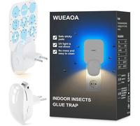Anti Moucherons Interieur, 2024 Nouveau Piège Lumineux,Piège pour moucherons et Mites, Piège à Mouches,sans Insecticides,1.[Z450]
