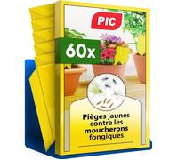 Anti Moucherons Plantes Interieur-60x Piege Moucherons Interieur efficaces et fiables Piège anti moucheron recto-verso Excellente