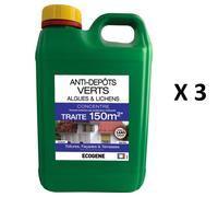 ANTI MOUSSE ALGUE CONCENTRE Curatif Préventif 450 M2 TOITURE TERRASSE MUR FACADE