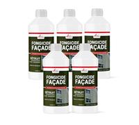Anti Mousse Façade Ultra Concentré - Nettoyant Mur Extérieur et Crépi - Élimine Mousses et Verdissures - Traitement Curatif et Préventif - 5 L (5 x 1L) - ARCANE INDUSTRIES