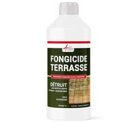 anti mousse terrasse, produit anti-mousse concentré pour 250m², traitement fongicide et anti-depot, algicide pour sol pierre et bois - 1 L (jusqu'à 250 m²) - ARCANE INDUSTRIES