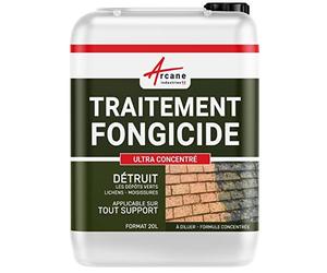 Anti-mousse ultra concentré : fongicide, anti dépôt vert toiture, mur, façade, terrasse, élimine, algues et lichens, 20 L - ARCANE INDUSTRIES