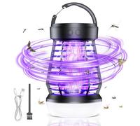 Anti Moustique Exterieur, Lampe Anti Moustique Interieur, Lampe Anti Moustique Exterieur, Lampe Moustique, Tue Mouche Electrique, Lampe Anti Insecte, Lampe UV 2-en-1 & Éclairage LED, USB Portable pour