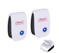 Anti Moustique Interieur, Ultrason Souris, Prise Anti Moustique Bebe, 2 Pack Pest Repeller Pour Moustiques, Souris, AraignéEs, Cafards, Mouches (prise longue)