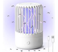 Anti Moustique Lampe, Mouche Rechargeable Appareil MoustiqueTue Electrique Attrape Tue Interieur, Moucherons USB puissants pour intérieur et extérieur
