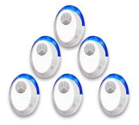 Anti Moustique Ultrason - NETBOAT - 6 PCS - Répulsif Efficace - 5W - Ultrasons 22-65 kHz