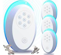 Anti Moustique Ultrason Prise, 4 Paquets Appareil Repulsif Souris Efficace pour Repousser Les Rats, Les araignées, Les moustiques