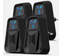 Anti-moustiques à ultrasons Professionnel et Efficace Souris,répulsif pour moustiques, Fourmis, Mouches, araignées, cafards, répulsif à ultrasons électromagnétique Efficace