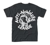 Anti Nowhere League Logo Men's Fashion T-Shirt Black S