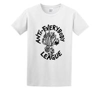 Anti Nowhere League Printed Hardcore Punk Rock Retro Vintage 1247 Men Adult Short Sleeve White M