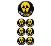 Anti-Nucleaire (1 Fois 10cm & 6 Fois 5cm) - Sticker/Autocollant
