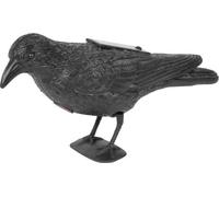 Anti-oiseaux corbeau noir, à énergie solaire, argile