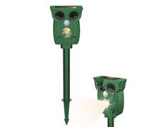 Anti-Oiseaux - De Chouette À Énergie Solaire, Dispositif De Dissuasion des Animaux À Ultrasons, Protection De Jardin Résistante Aux Intempéries avec Avantages De Couverture Activés par Le Mou