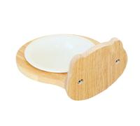 Anti-Overturning Water Feeder Container, Waterproof Crate Dog Bowl, Crate Water Bowl in Bear Head Shape Food and Water Feeder for Dog Cage Crate, 7.48x6.69x3.94 inches