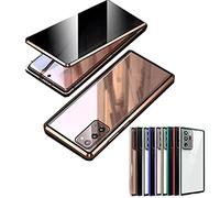 Anti Peeking Magnetic Tempered Glass Double-Sided Phone Case for Samsung, Magnetic Tempered Glass Double-Sided Phone Case for Samsung (Gold,for A70)