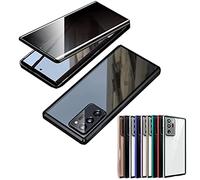 Anti Peeking Magnetic Tempered Glass Double-Sided Phone Case for Samsung, Magnetic Tempered Glass Double-Sided Phone Case for Samsung (Black,for A70)