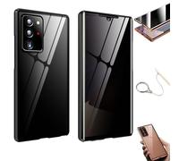 Anti-Peeping Magnetic Tempered Glass Double-Sided Phone Case for Samsung S25/S24/S23/S22/S21 Series, 360 All-Round Protection & Anti-Drop (for Samsung S24plus,Black)