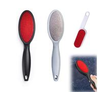 Anti-Peluches Électrostatique Lot de 3 - Retire-Poils Animaux pour Vêtements & Canapé, Réutilisable sans Rouleau Adhésif, Manteaux, Pulls, Cachemire, Tissus, Sièges Auto